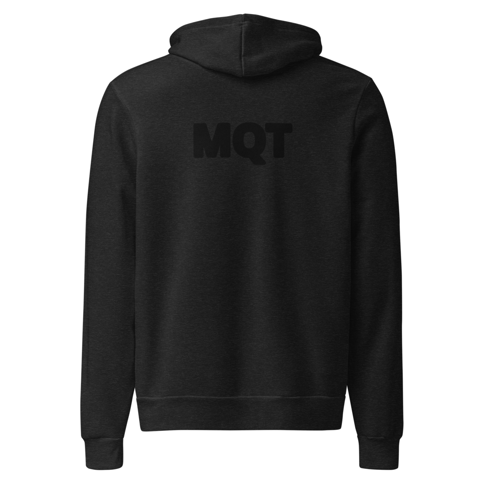Mqt Hoodie - Black Heather - back