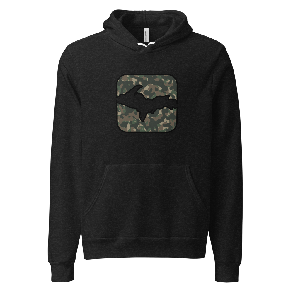 Cammo U.P. Hoodie - Black Heather - front