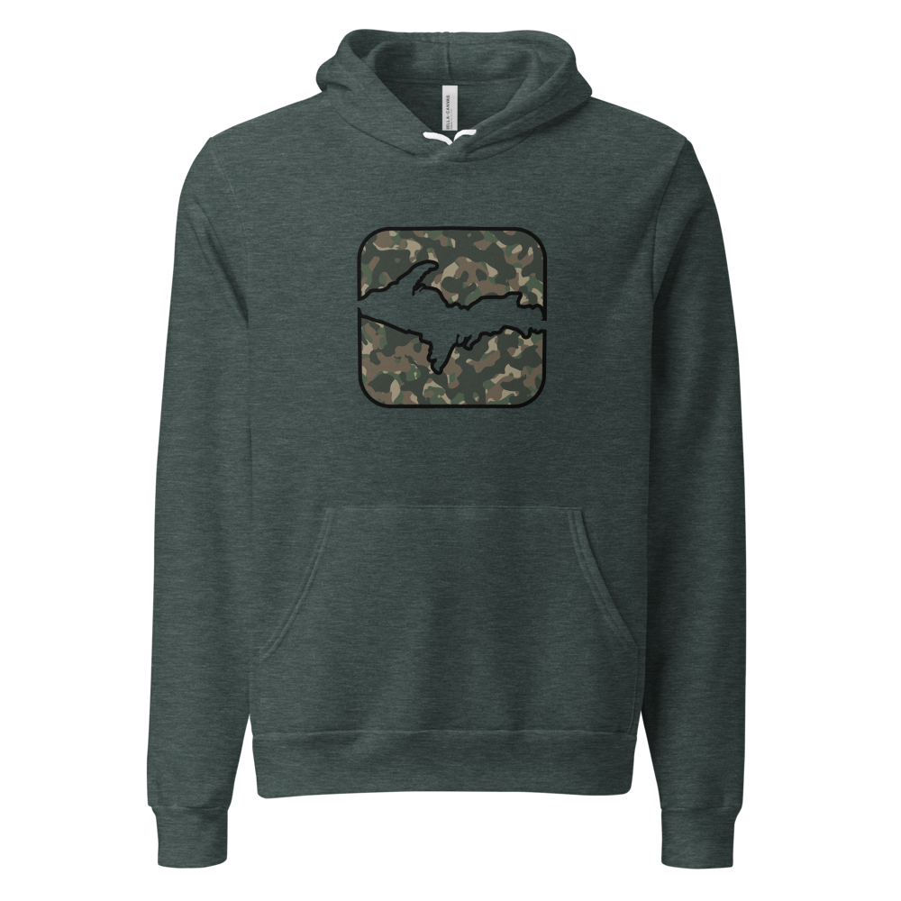 Cammo U.P. Hoodie - Heather Forest - front