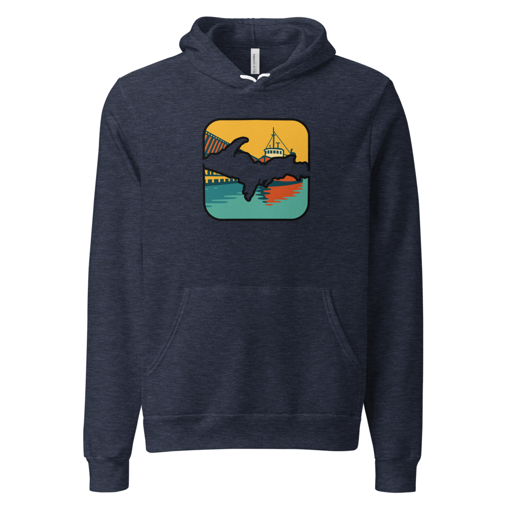 Ore Dock Hoodie - Heather Navy - front
