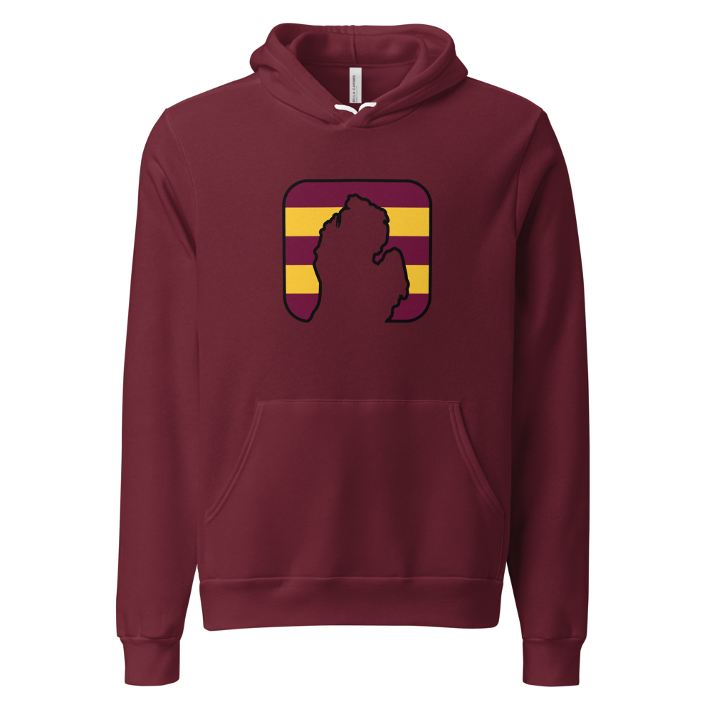 Midmit Hoodie - Maroon - front