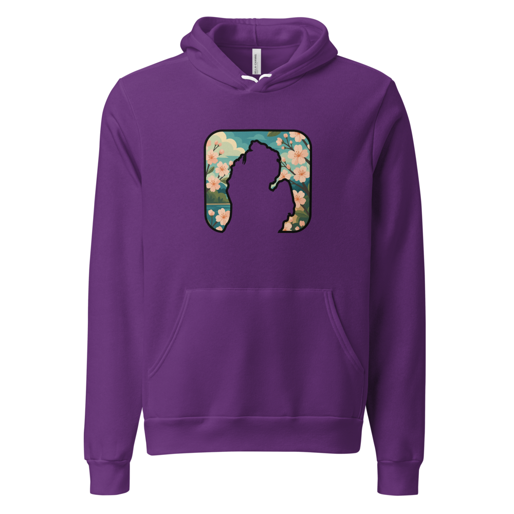 Cherry Blossoms Hoodie - Team Purple - front