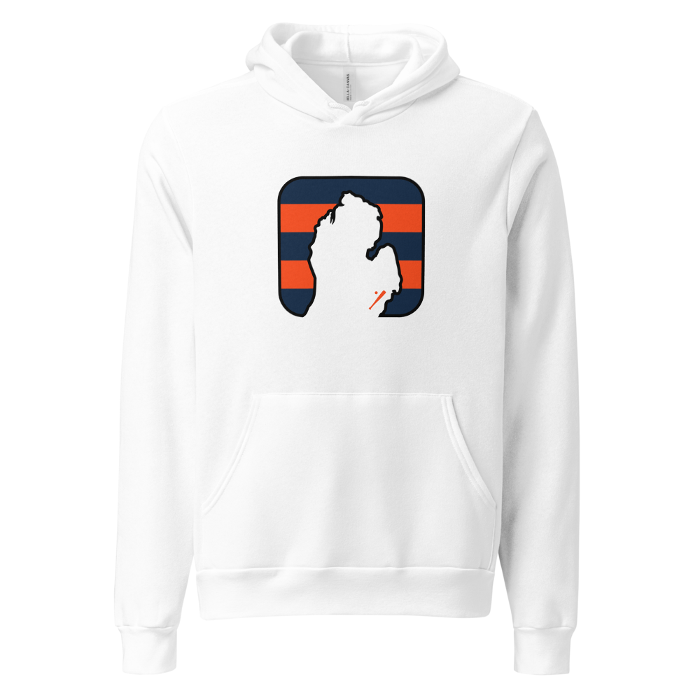 Detroit Baseball Hoodie - White - front