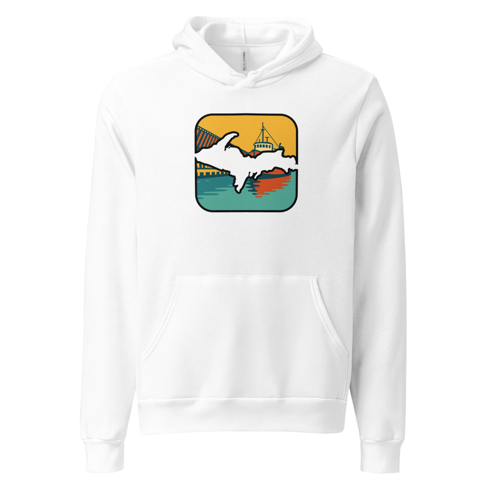 Ore Dock Hoodie - White - front