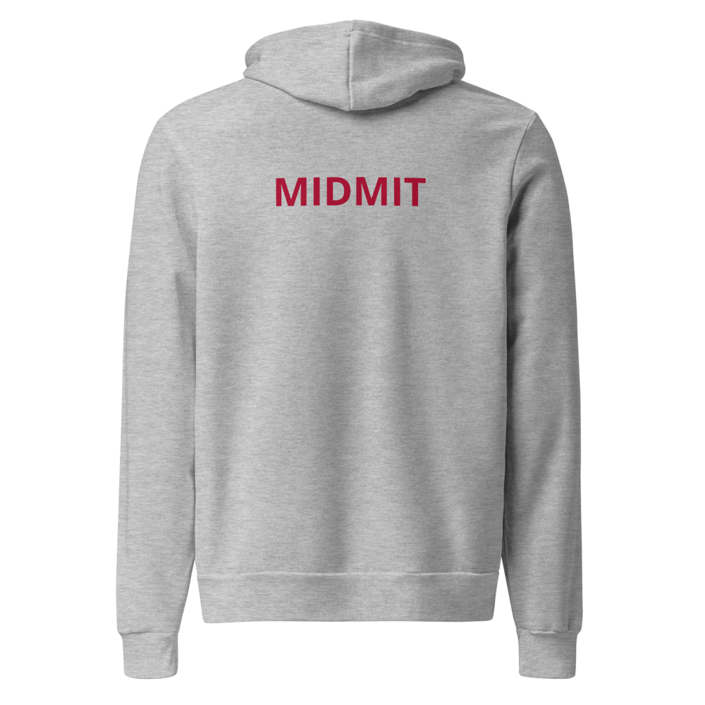 Midmit Hoodie - Athletic Heather - back