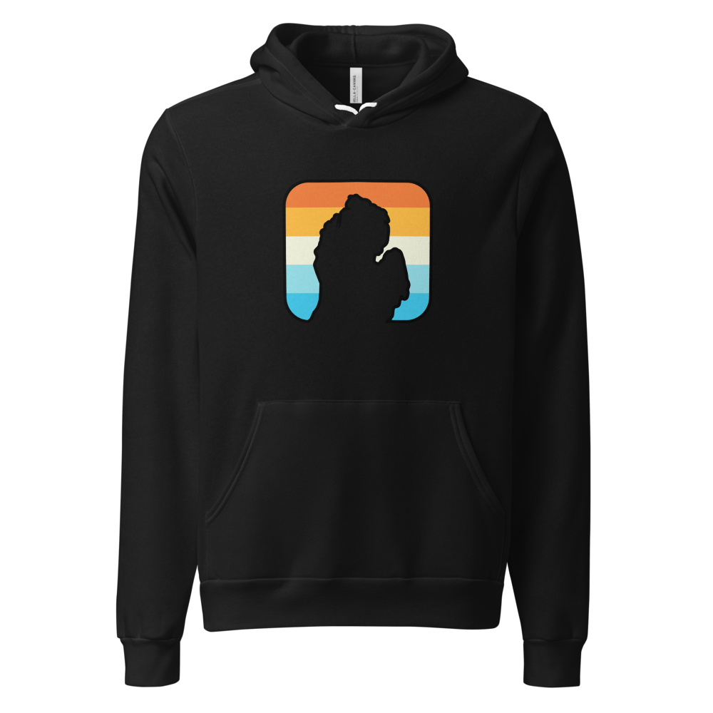Classic Mitten Hoodie - Black - front