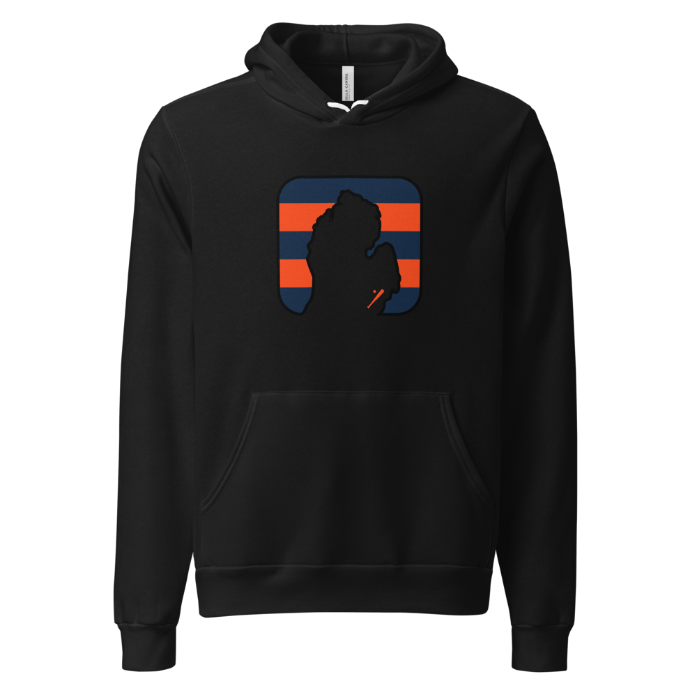 Detroit Baseball Hoodie - Black - front