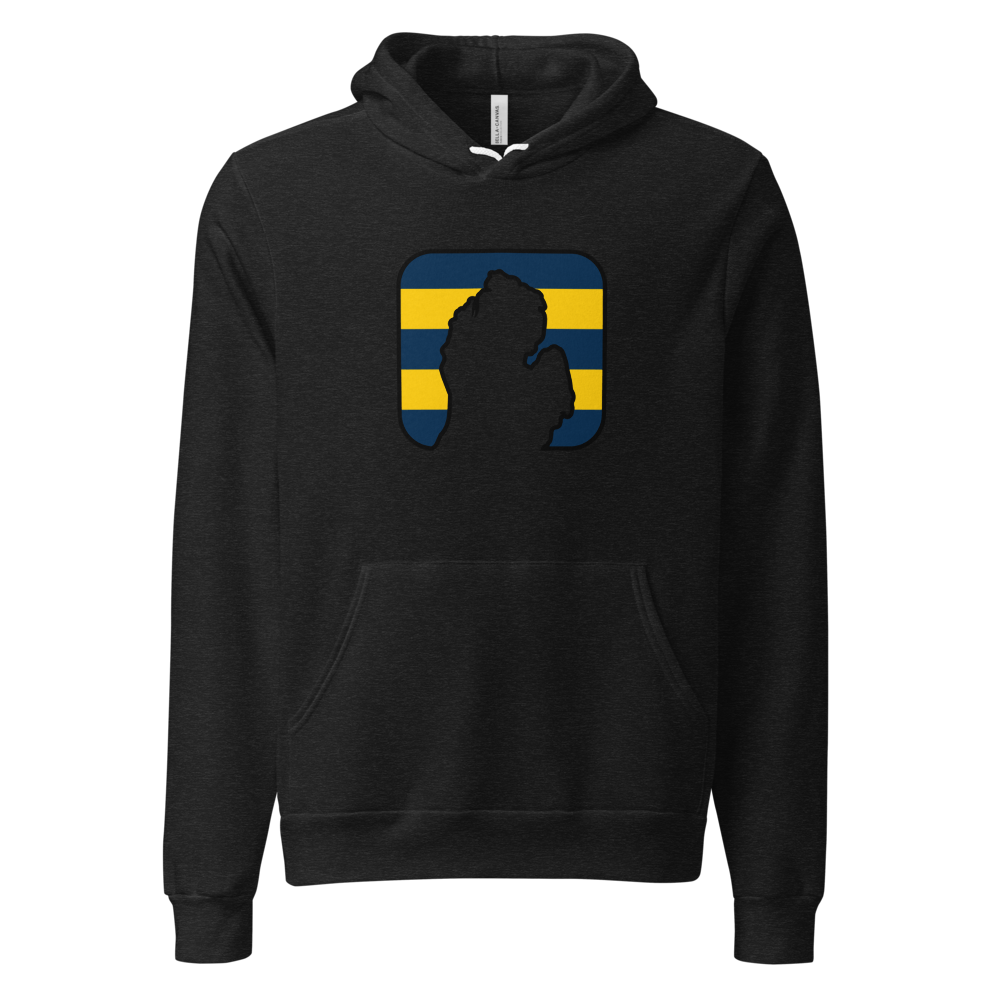 A2 Hoodie - Black Heather - front