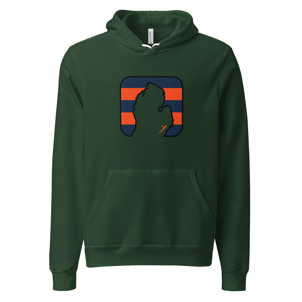 Detroit Baseball Hoodie - Forest - front