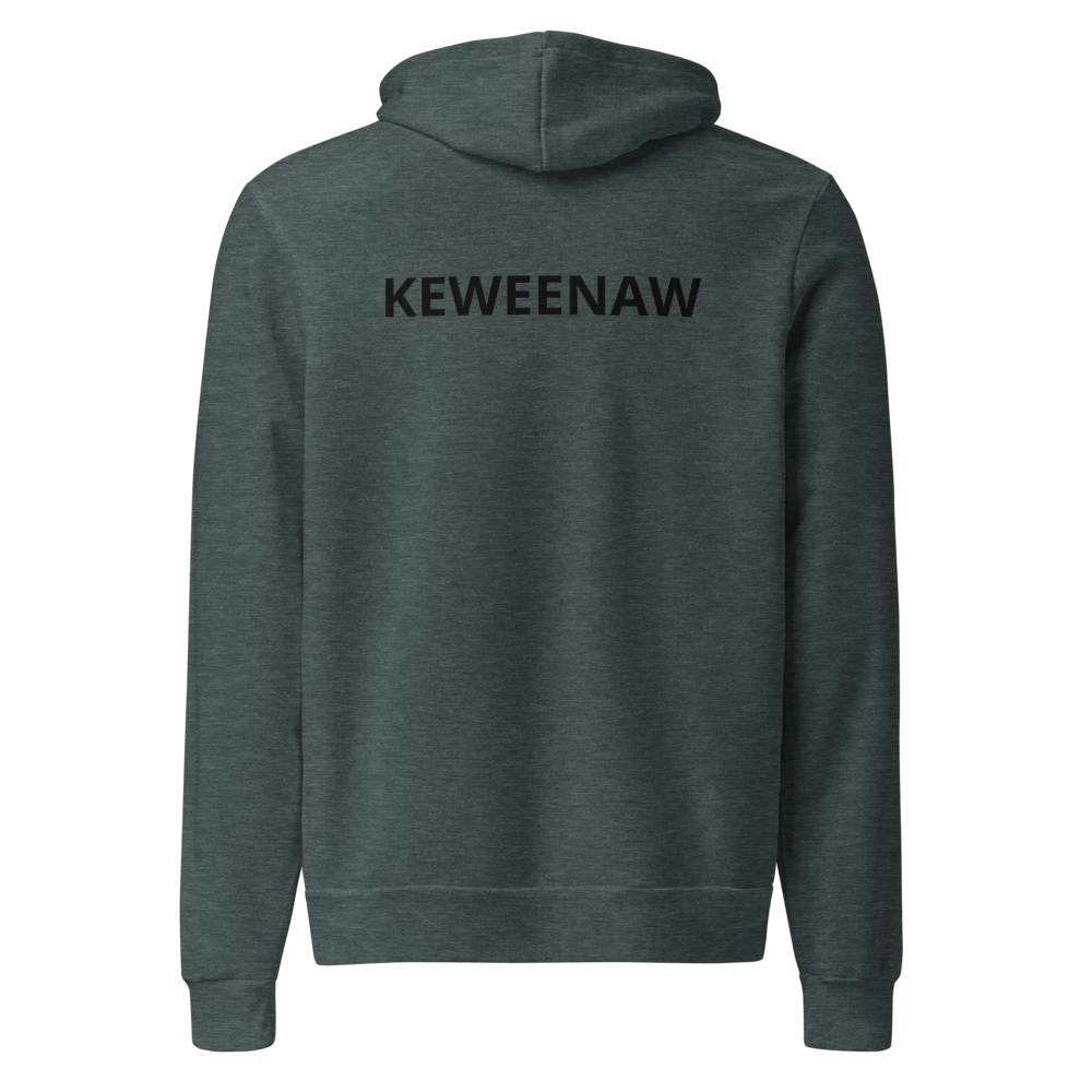 Keweenaw Hoodie - Heather Forest - back