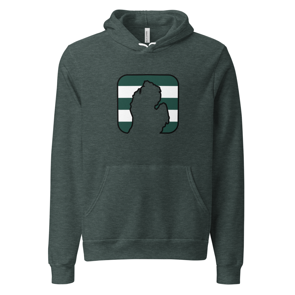 The 517 Hoodie - Heather Forest - front