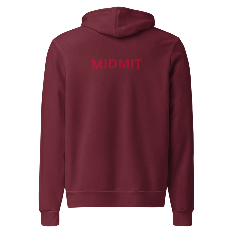 Midmit Hoodie - Maroon - back