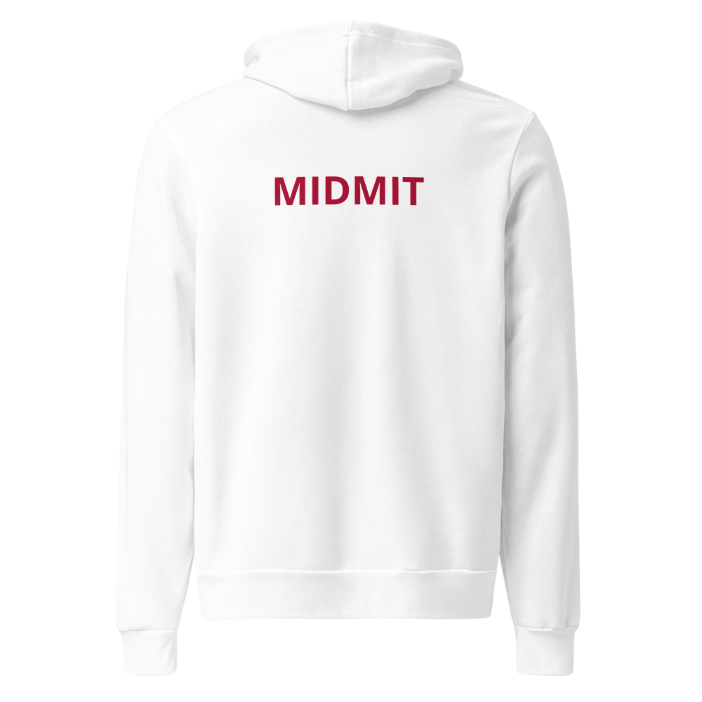 Midmit Hoodie - White - back