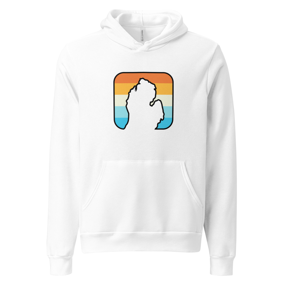 Classic Mitten Hoodie - White - front