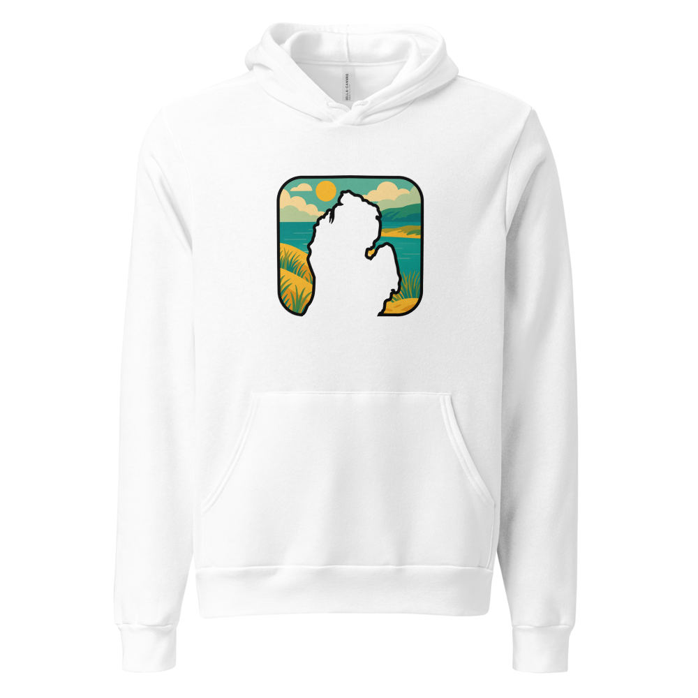 Dunes Hoodie - White - front